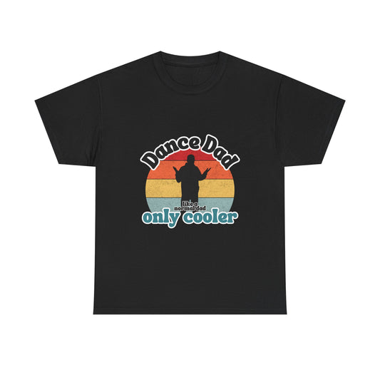 "Dance Dad" Unisex Heavy Cotton Tee – Funny Retro Dance Shirt for Cool Dads