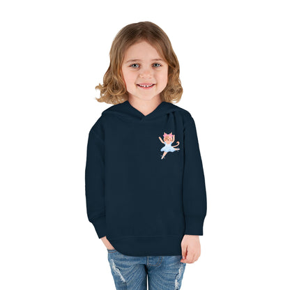 “Every Meow & Then I Dance” Adorable Dancing Cat Graphic | Cute Cat Dance Hoodie for Toddlers & Little Ballet Lovers - Toddler Pullover Hoodie
