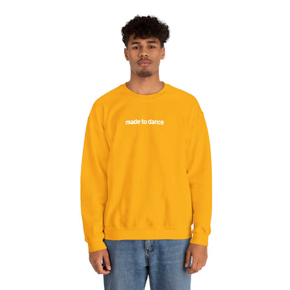 “Made to Dance" Unisex Heavy Blend™ Crewneck Sweatshirt – Embroidered Dance-Inspired Pullover for Adults & Kids