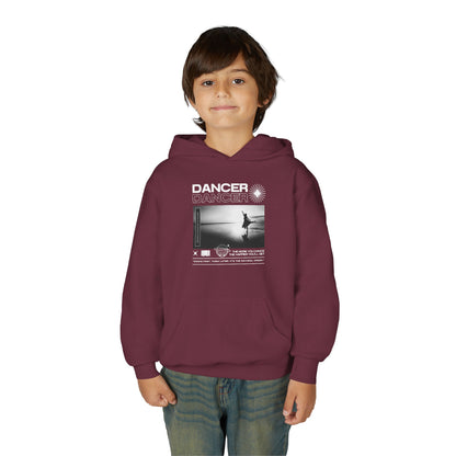 “Dancer” Arabesque on the Beach Graphic | Unisex Youth Hoodie – Streetwear-Inspired Ballet Dance Hoodie for Kids & Young Dancers