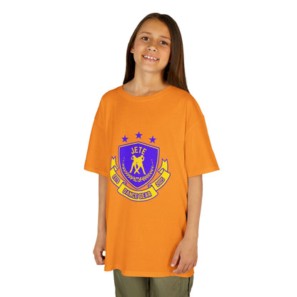 "Jeté Dance Gear" Youth Short Sleeve Tee – Collegiate-Inspired Dancer Graphic Shirt for Kids