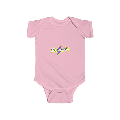 "I Can't. I Have Dance." Infant Short Sleeve Bodysuit – Retro 80's Emoji Dance Graphic Baby Outfit for Future Performers