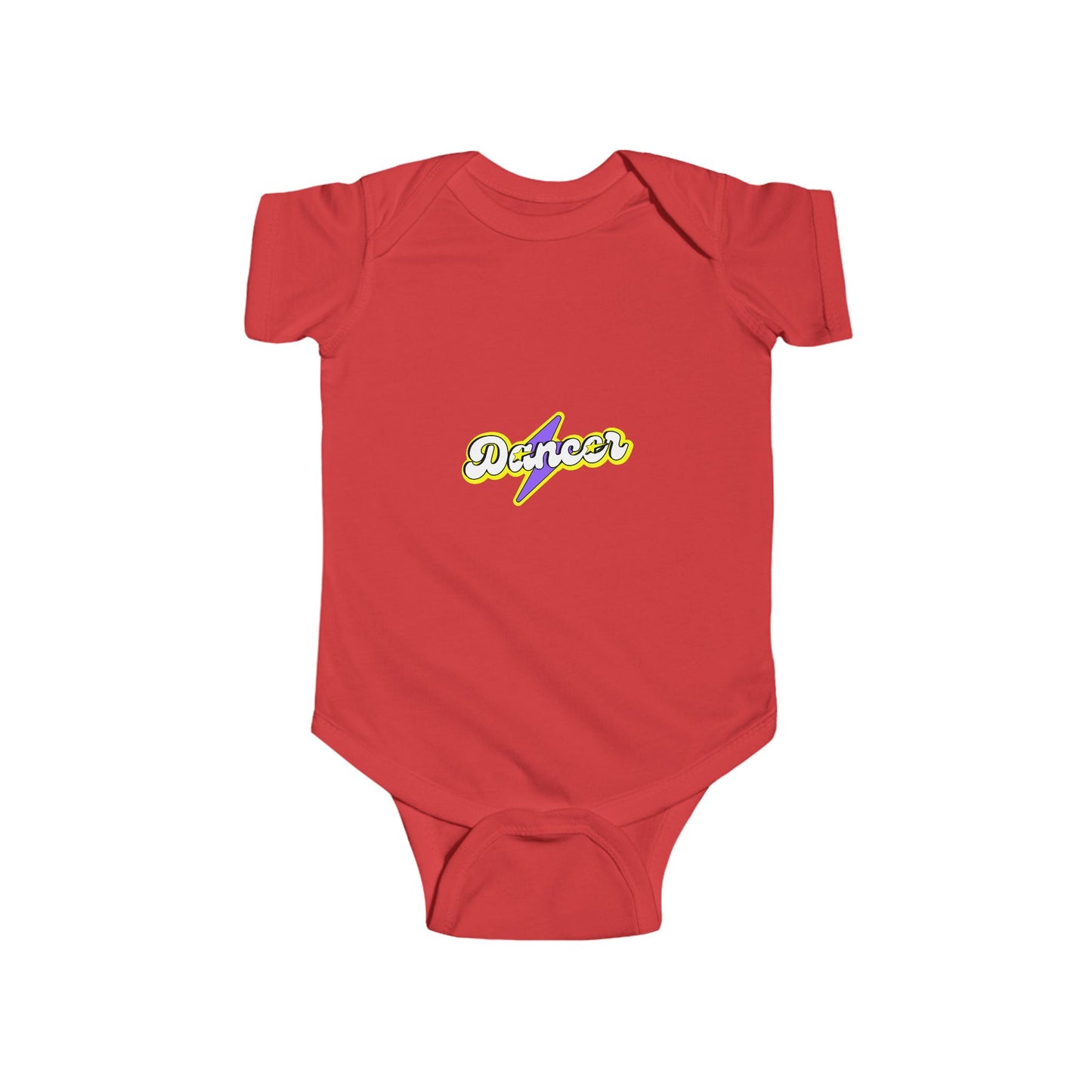 "I Can't. I Have Dance." Infant Short Sleeve Bodysuit – Retro 80's Emoji Dance Graphic Baby Outfit for Future Performers