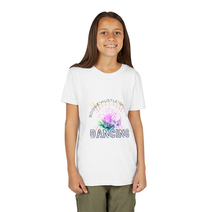 "Boogie, Hustle, Groove - Dancing" Streetwear Dance Graphic – Youth Short Sleeve Tee