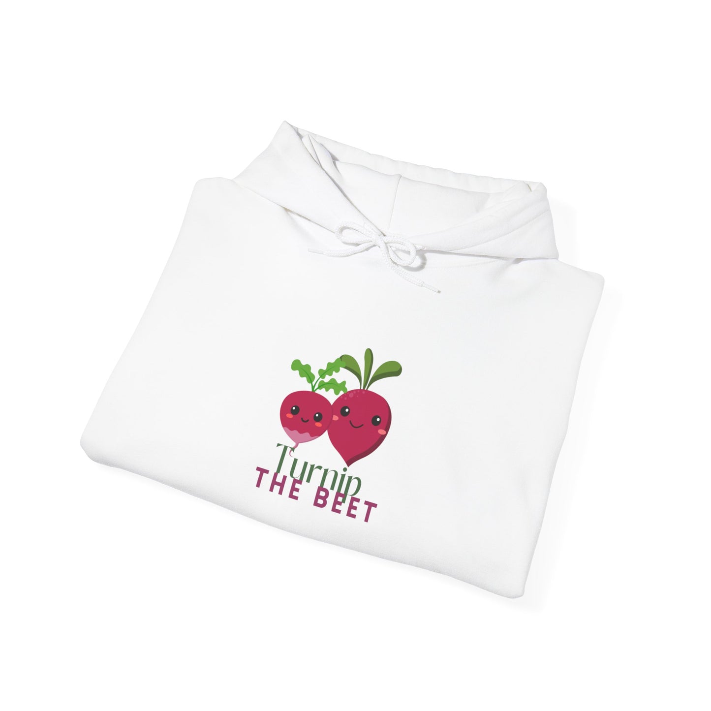 "Turnip the Beet" Unisex Hooded Sweatshirt – Funny Dance Pun Hoodie with Cute Veggie Graphic | Cozy Gift for Dancers & Foodie Fans