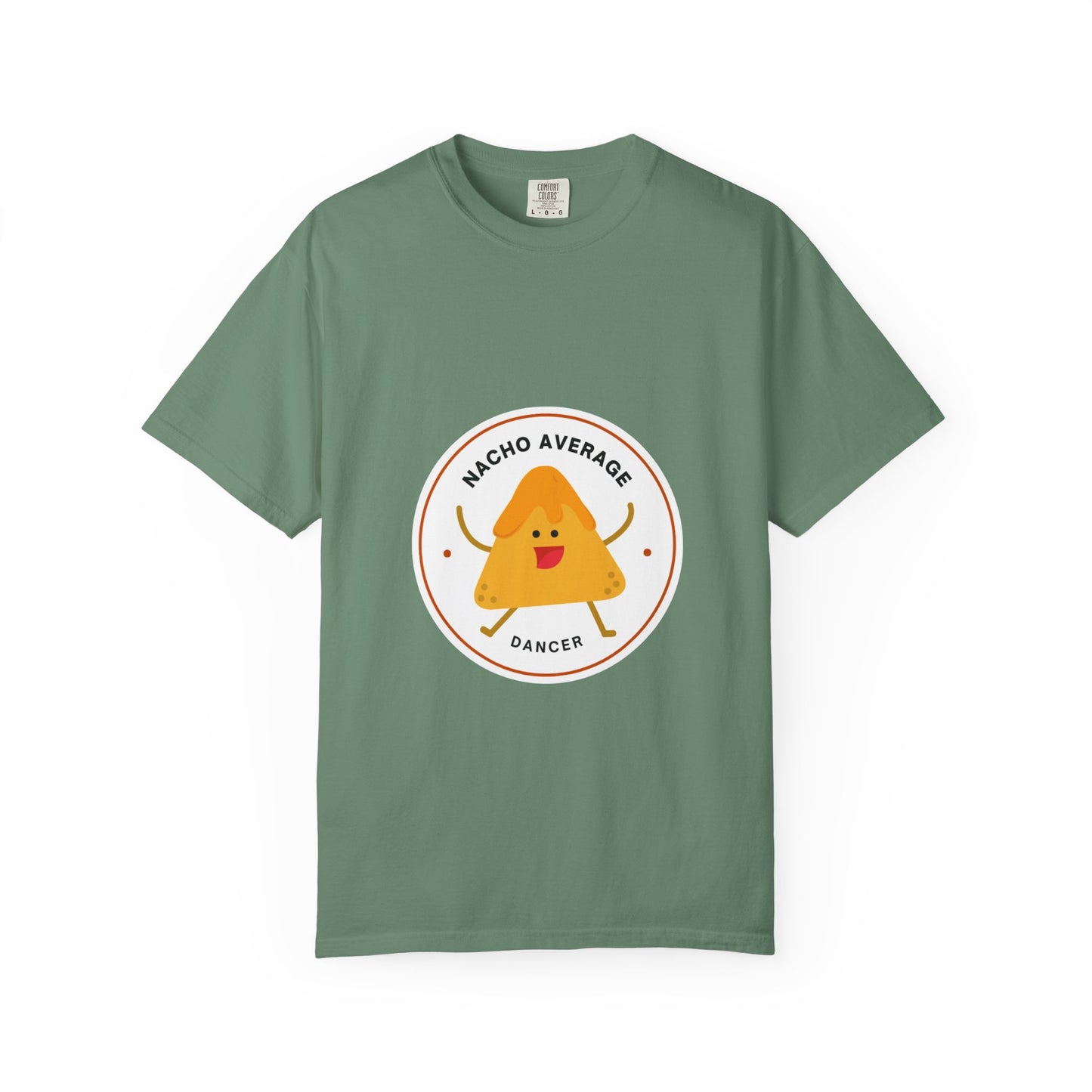"Nacho Average Dancer" T-Shirt – Funny Dance Pun Unisex Garment-Dyed Tee with Cute Nacho Graphic 🌮💃