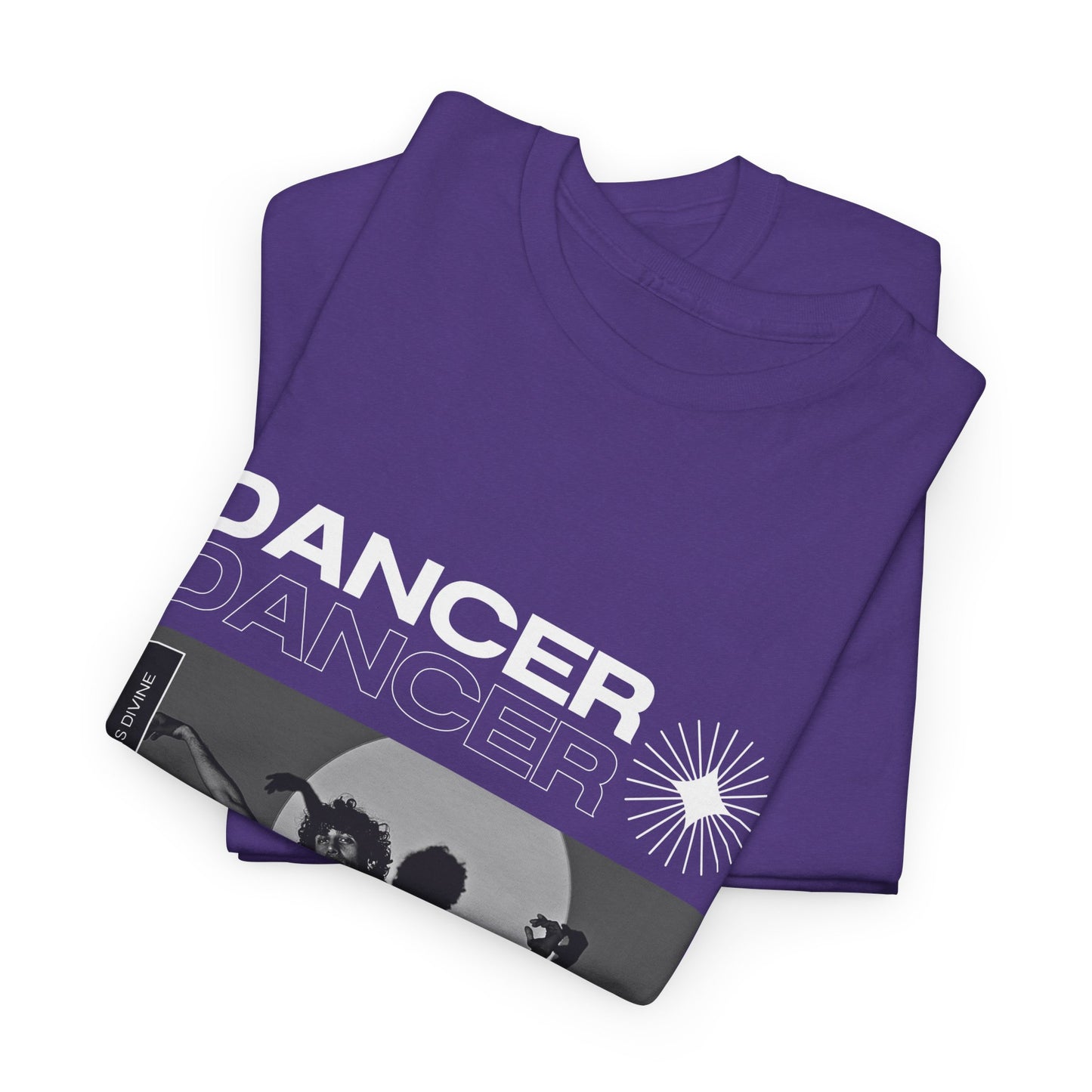 "Dancer" Spotlight Contemporary Dance Graphic Unisex Heavy Cotton Tee – Streetwear-Inspired Dance T-Shirt for Performers & Dance Lovers