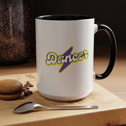 "Dancer" Accent Coffee Mug – Superhero Theme Ceramic Mug for Dancers and Dance Lovers