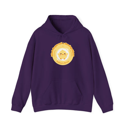 "What do you call a dancing chick? Poultry in Motion" Unisex Dance Hoodie – Funny Dancing Chick Graphic Sweatshirt for Dancers