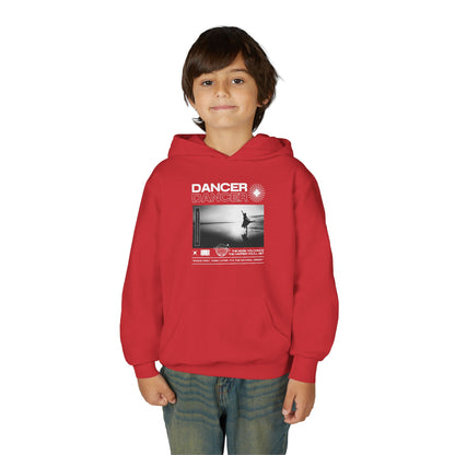 “Dancer” Arabesque on the Beach Graphic | Unisex Youth Hoodie – Streetwear-Inspired Ballet Dance Hoodie for Kids & Young Dancers