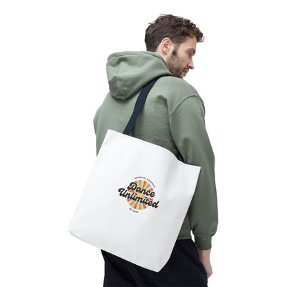 "Dance Unlimited, Potential & Growth" Canvas Tote Bag – Retro Graphic Dance Bag | Stylish Reusable Dance Tote for Dancers & Dance Moms