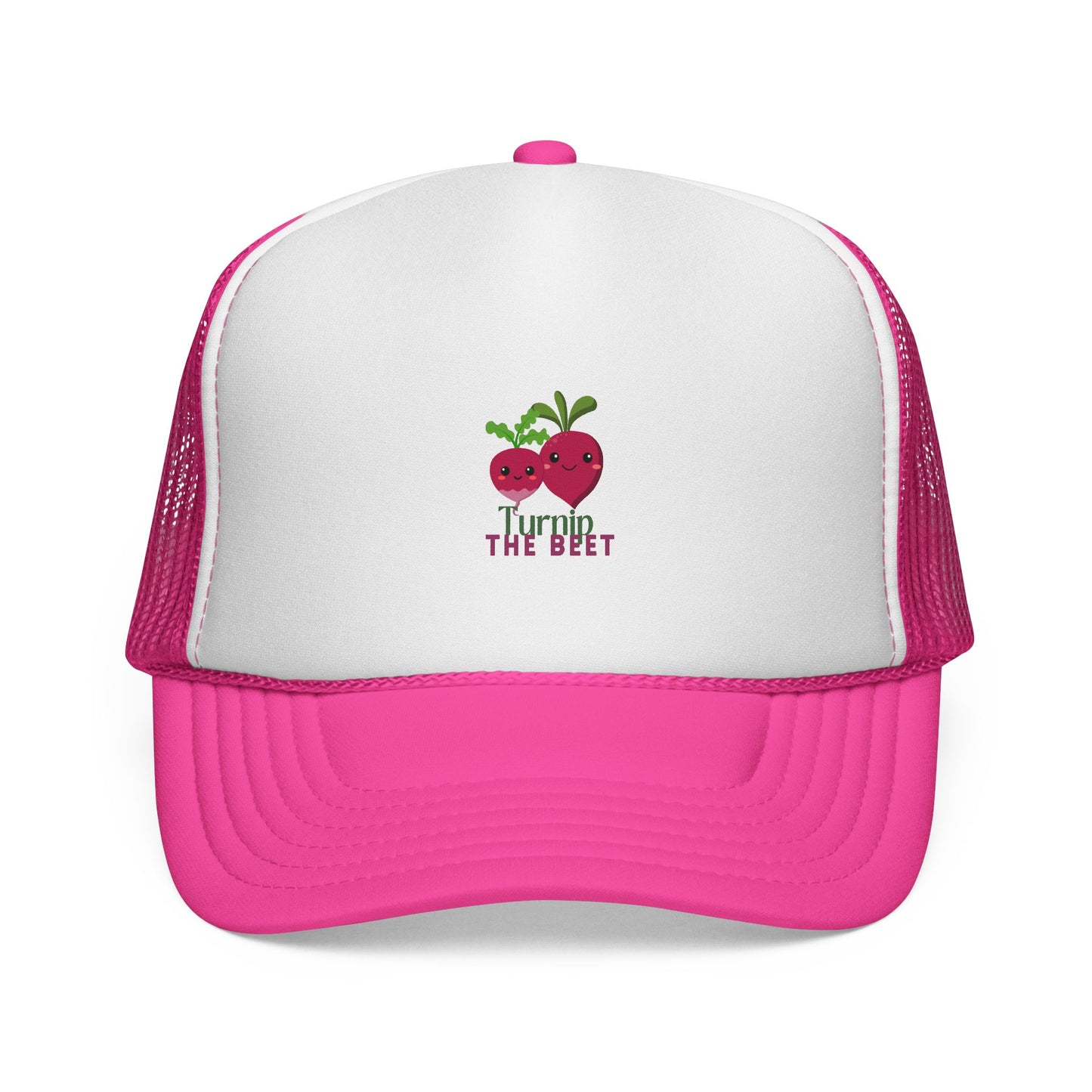 "Turnip the Beet" Funny Dance-Inspired Trucker Hat – Unisex Veggie Graphic Cap for Dancers & Foodie Fans