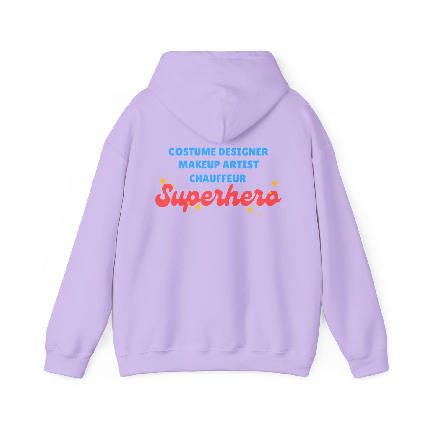 "Dance Mom" Superhero Hoodie – Floral Front Graphic & Fun Back Design | Unisex Hooded Sweatshirt for Proud Dance Parents