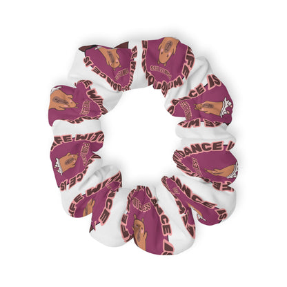 “Life Without Dance Is Pointeless” Scrunchie – Funny Ballet Pun Hair Accessory with Cute Dancing Capybara Graphic