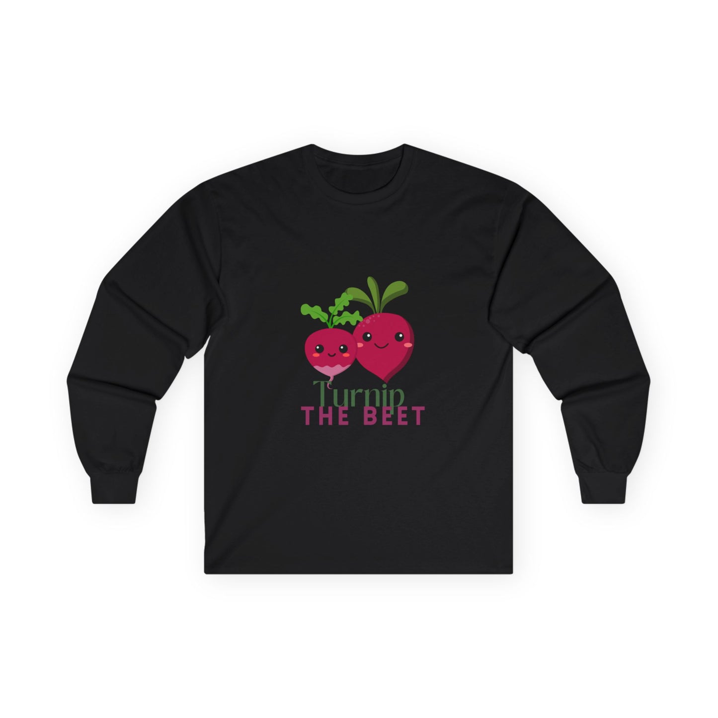 "Turnip the Beet" Unisex Long Sleeve Tee – Funny Dance Pun Shirt with Cute Pepper Graphic for Dancers & Veggie Lovers