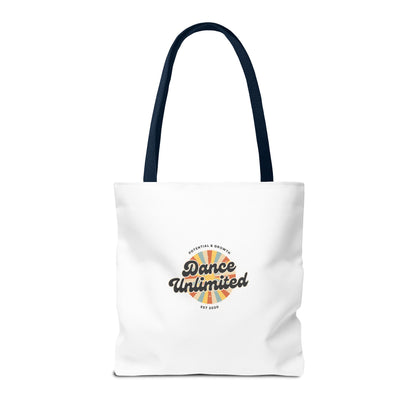 "Dance Unlimited, Potential & Growth" Canvas Tote Bag – Retro Graphic Dance Bag | Stylish Reusable Dance Tote for Dancers & Dance Moms