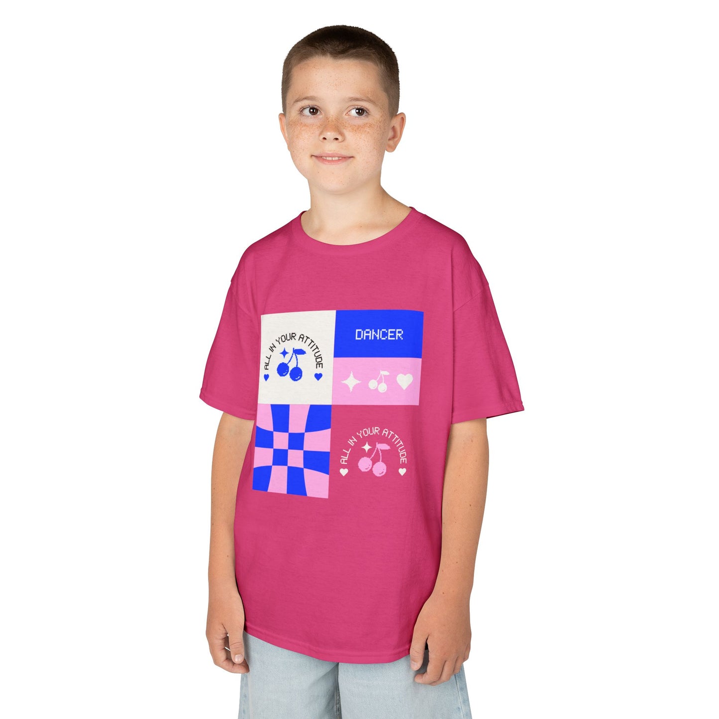 "Dancer - All in Your Attitude" Retro Graphic Tee for Kids - Youth Dance T-Shirt