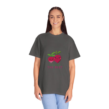 "Turnip the Beet" Unisex Garment-Dyed T-Shirt – Cute Veggie Dance Pun Graphic Tee – Funny Foodie Shirt for Dancers & Music Lovers