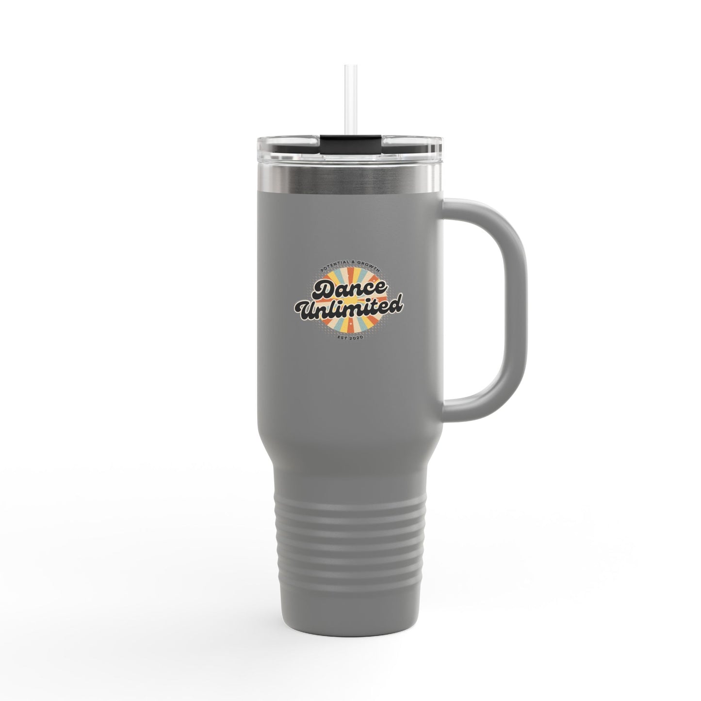 "Dance Unlimited, Potential & Growth" Retro 40oz Insulated Travel Mug – Motivational Dance Tumbler for Growth, Potential & Everyday Inspiration