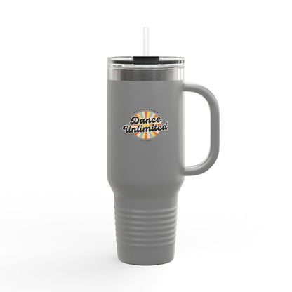 "Dance Unlimited, Potential & Growth" Retro 40oz Insulated Travel Mug – Motivational Dance Tumbler for Growth, Potential & Everyday Inspiration