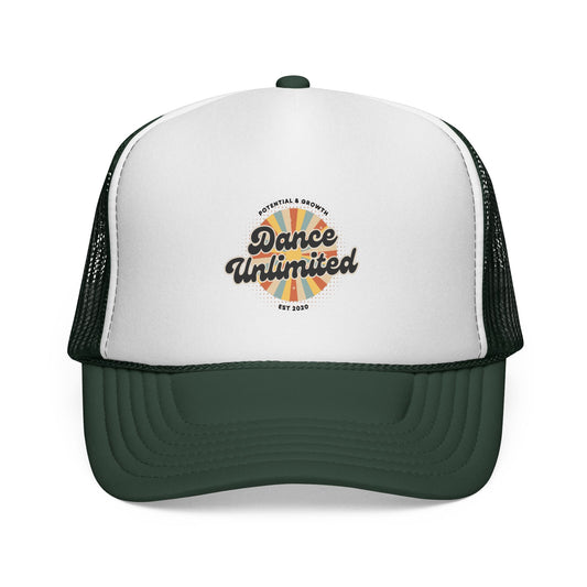 "Dance Unlimited, Potential & Growth" Trucker Hat – Retro Style Graphic Cap for Dancers | Unisex Dance-Themed Hat