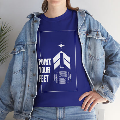 "Point Your Feet" Streetwear Dance Tee – Unisex Heavy Cotton Ballet-Inspired T-Shirt for Dancers