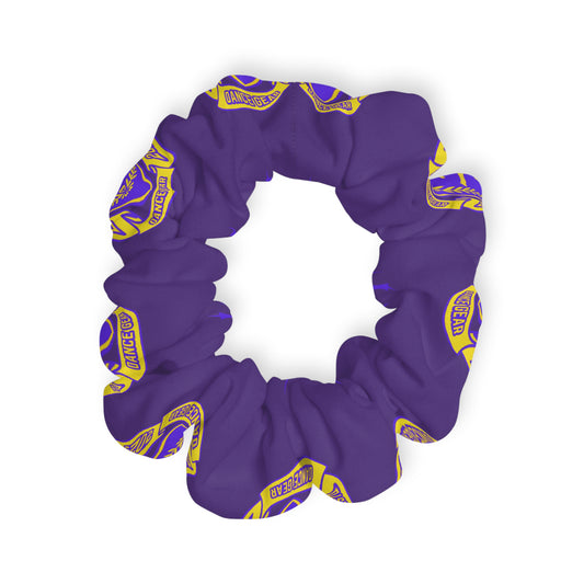 “Jeté Dance Gear” Scrunchie – Collegiate-Inspired Dance Team Hair Accessory for Dancers