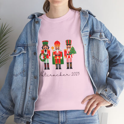“Nutcracker 2025”  ADULT T-shirt – Unisex Heavy Blend Cotton Tee | Ballet Holiday Dance T-shirt for Dancers