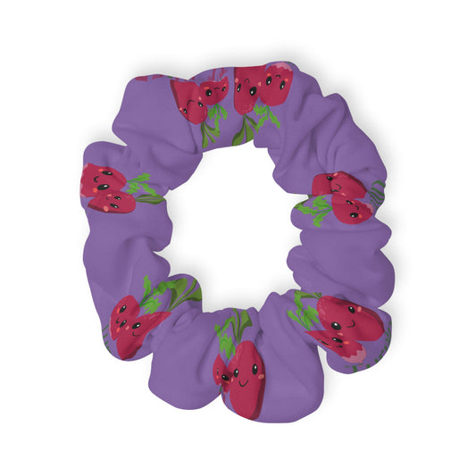 "Turnip the Beet” Scrunchie – Funny Dance Pun Hair Accessory with Cute Pepper Graphic