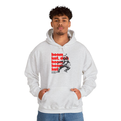 “Boom Kat” Hoodie – Unisex Hooded Sweatshirt with Bold Streetwear-Inspired Dance Graphic