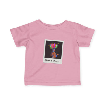 "Shake It Like a..." Carnival Samba Dancer Infant Fine Jersey Tee – Fun Baby Dance T-Shirt with Festival-Inspired Graphic