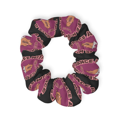 “Life Without Dance Is Pointeless” Scrunchie – Funny Ballet Pun Hair Accessory with Cute Dancing Capybara Graphic