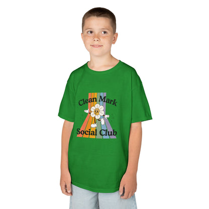 “Clean Mark Social Club” Kids Heavy Cotton™ Tee – Streetwear-Inspired Dance Graphic Tee for Kids