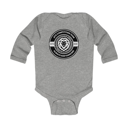 "Jeté Competition Team – Always Keep Dancing" Infant Long Sleeve Bodysuit – Collegiate-Inspired Dance Graphic Baby Outfit for Future Performers