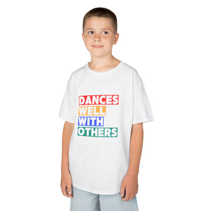 "Dances Well With Others" Kids Heavy Cotton™ Tee – Dance-Inspired Graphic Tee for Kids