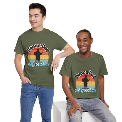 "Dance Dad" Unisex Heavy Cotton Tee – Funny Retro Dance Shirt for Cool Dads