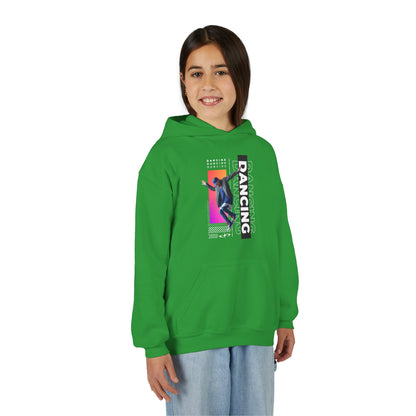 “Dancing” Male Dancer Streetwear Graphic | Unisex Youth Hoodie – Dance Hoodie for Kids & Young Performers