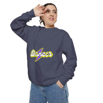 "Dancer" Unisex Lightweight Crewneck Sweatshirt – Superhero-Inspired Graphic Pullover for Dance Lovers & Performers
