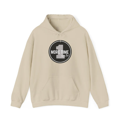 "One More Time is a Lie" Dance-Themed Unisex Hooded Sweatshirt – Bold Emblem Graphic Hoodie for Dancers
