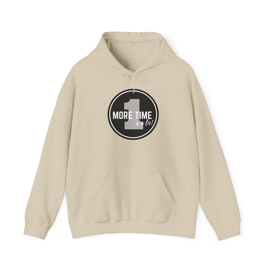 "One More Time is a Lie" Dance-Themed Unisex Hooded Sweatshirt – Bold Emblem Graphic Hoodie for Dancers