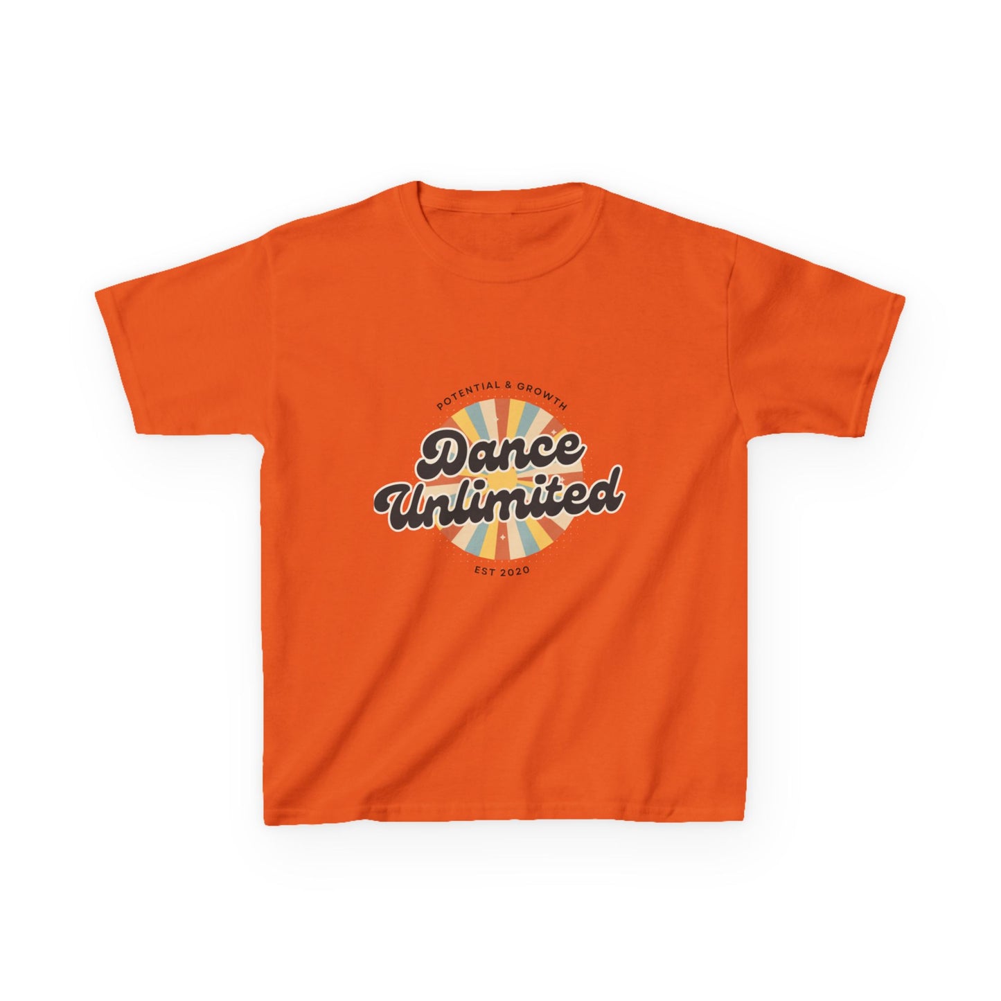 “Dance Unlimited: Potential & Growth” Retro Graphic T-Shirt for Kids – Motivational Dance Shirt - Youth Dance Inspiration Tee