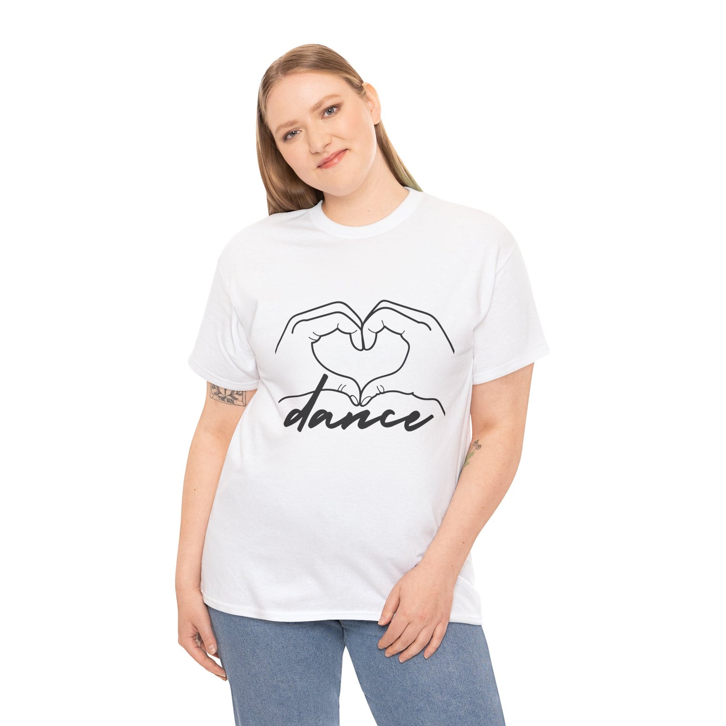 "Dance" Heart Hands Unisex Heavy Cotton Tee – Heart Hands Graphic Dance Lover T-Shirt