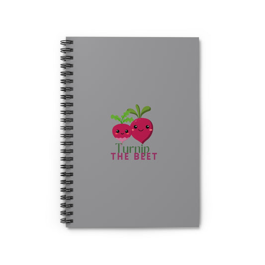 "Turnip the Beet" Spiral Notebook – Cute Veggie Dance Pun Journal for Dancers, Foodies & Pun Lovers