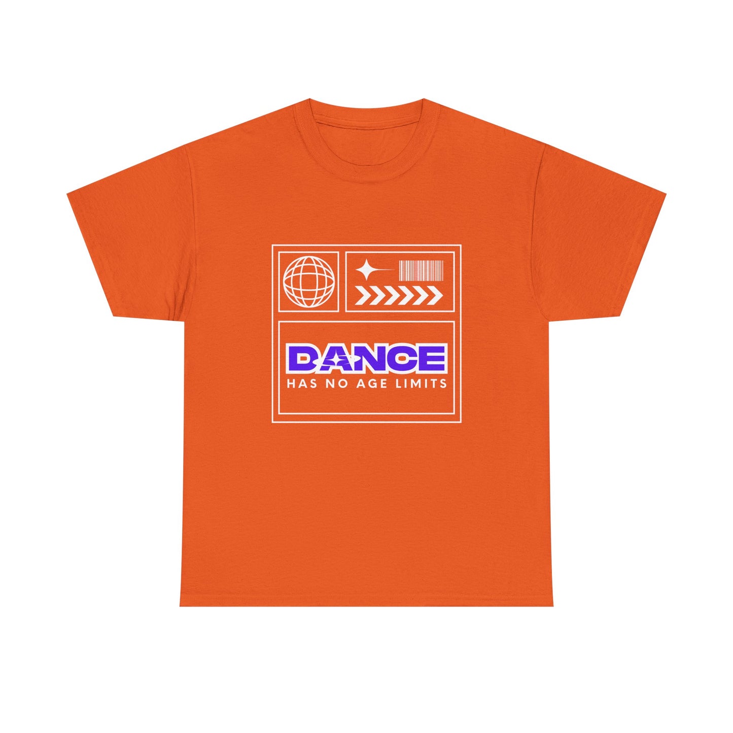 "Dance Has No Age Limits" Unisex Heavy Cotton T-Shirt – Streetwear Graphic Tee for Dancers of All Ages