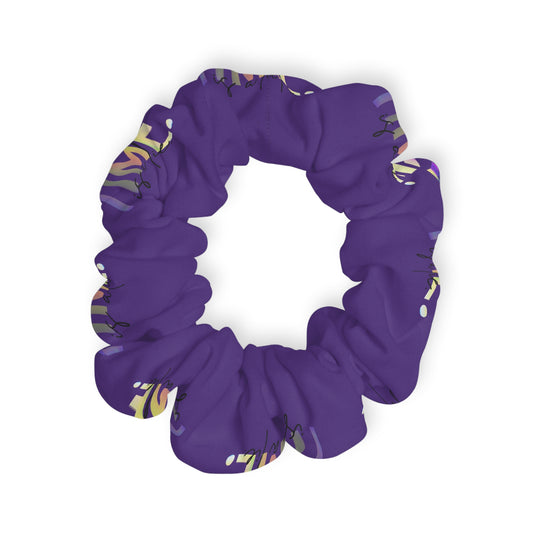 “One More Time Is a Lie” Scrunchie – Funny Dance Rehearsal Hair Accessory with Colorful Text Graphic