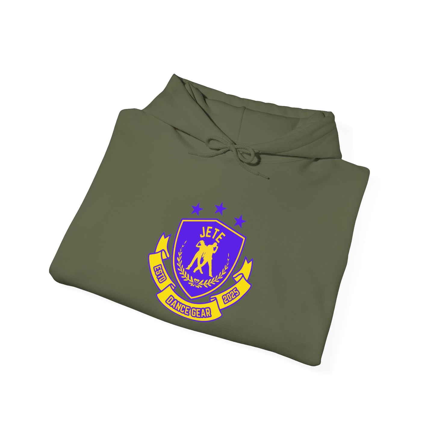 "Jeté Dance Gear" Unisex Hooded Sweatshirt – Collegiate Style Dance Hoodie for Dancers & Dance Lovers