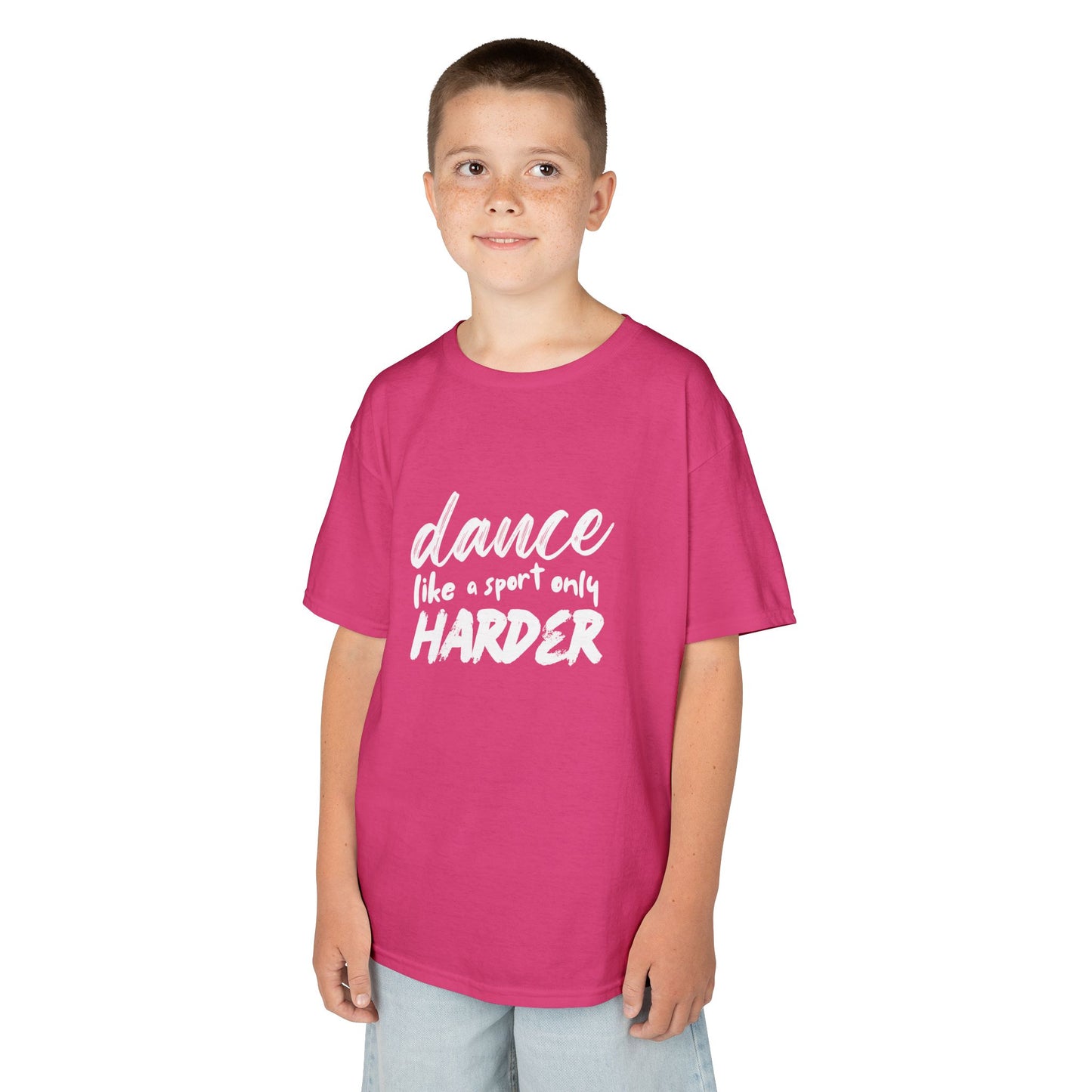 “Dance Like a Sport Only Harder” Kids Heavy Cotton™ Tee – Dance-Inspired Graphic Tee for Youth