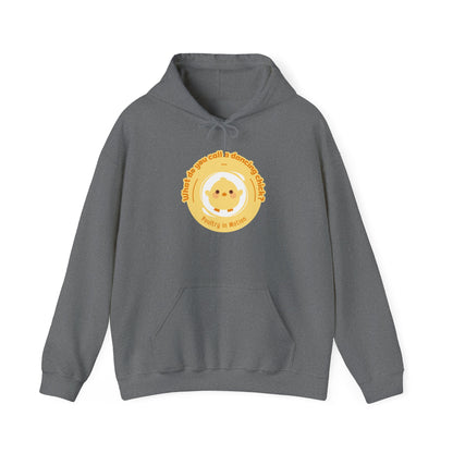 "What do you call a dancing chick? Poultry in Motion" Unisex Dance Hoodie – Funny Dancing Chick Graphic Sweatshirt for Dancers