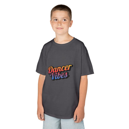 “Dancer Vibes” Colorful Graphic Tee for Kids | Dance-Themed Short Sleeve Shirt - Youth Dance T-Shirt
