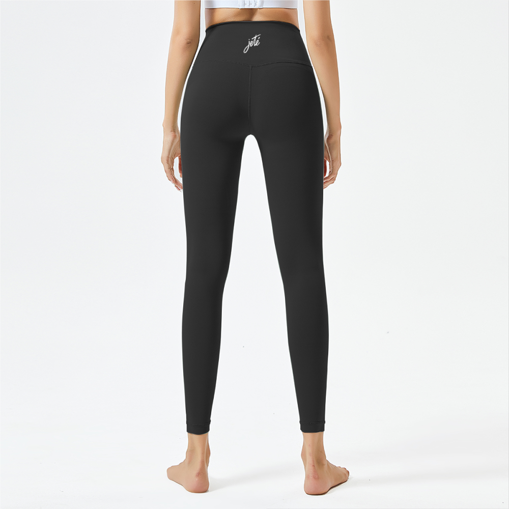 Women’s Dance Leggings with Jeté Logo – High-Waisted Athletic Yoga Pants for Comfort & Style
